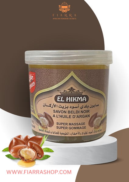 Moroccan Beldi Black Soap with Argan Oil