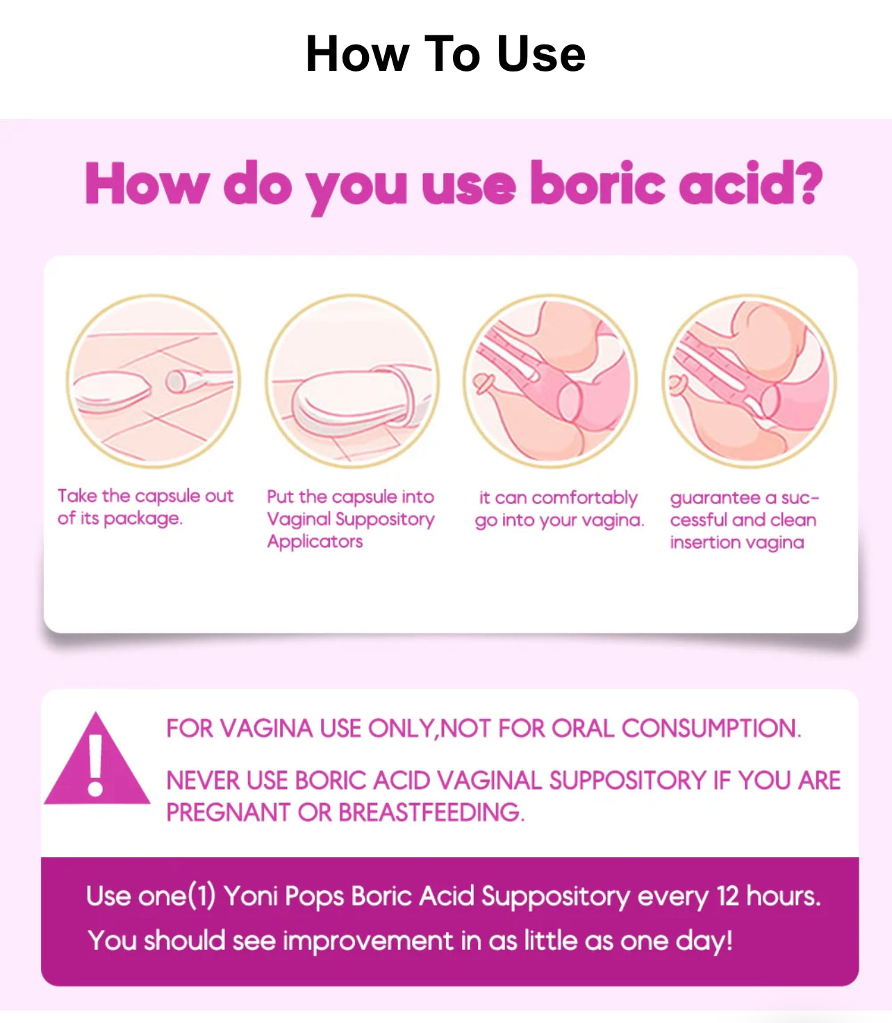 Boric Acid Yoni Pops