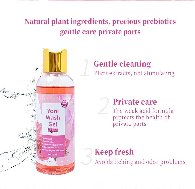 Yoni Wash Gel (Rose)