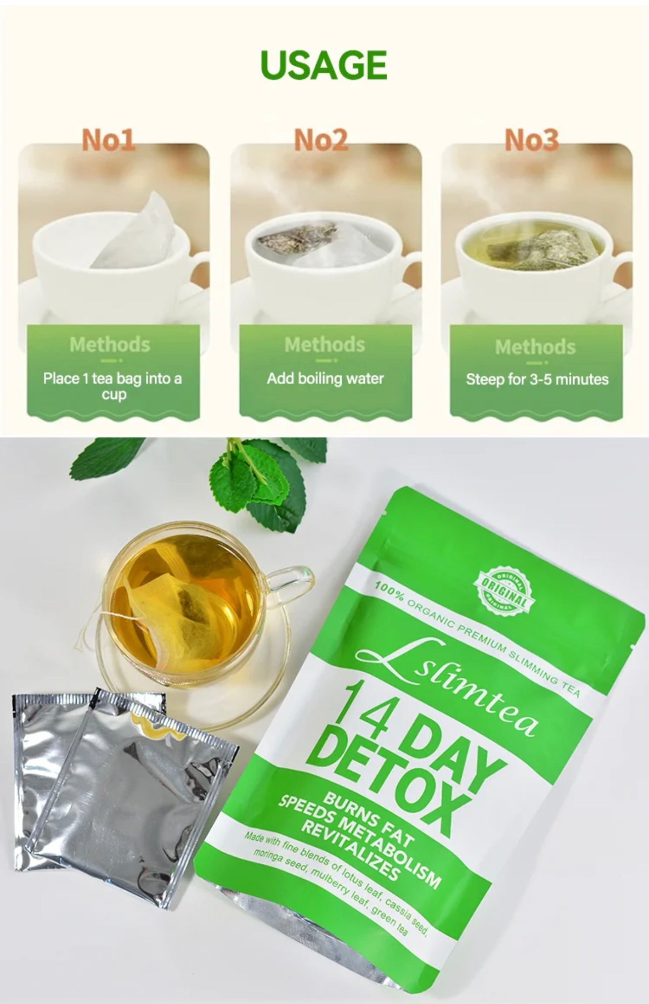 SlimTea 14-days Detox ( Weight loss tea)